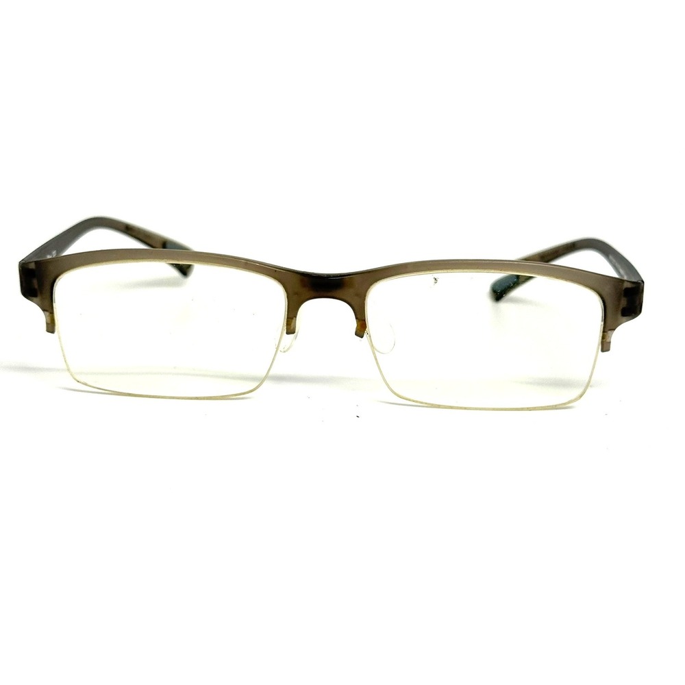 Bellagio #679 Eyeglasses Taupe Brown Semi-Rimless Rectangular Frames 52-17-145